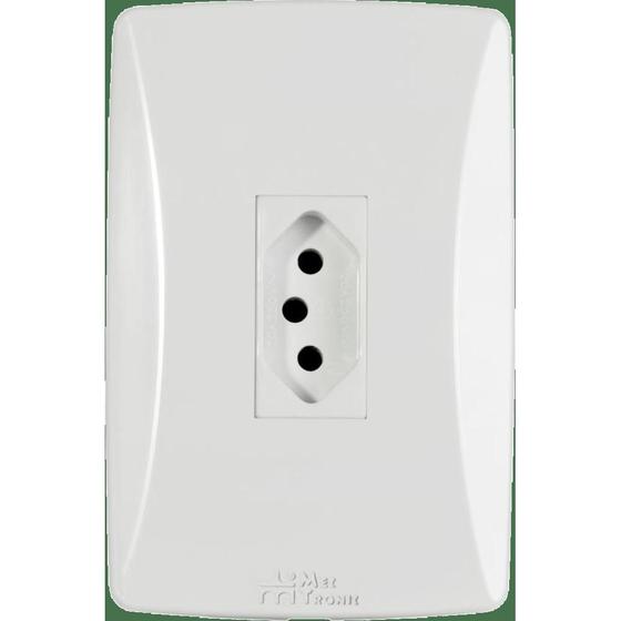 Imagem de Tomada 2P+T Nbr 20A Placa Vertical Petra Mec-Tronic com 25 Unidades