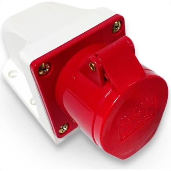 Imagem de Tomada 3 Polos +Terra Jng 380V 16A Vermelha 52866