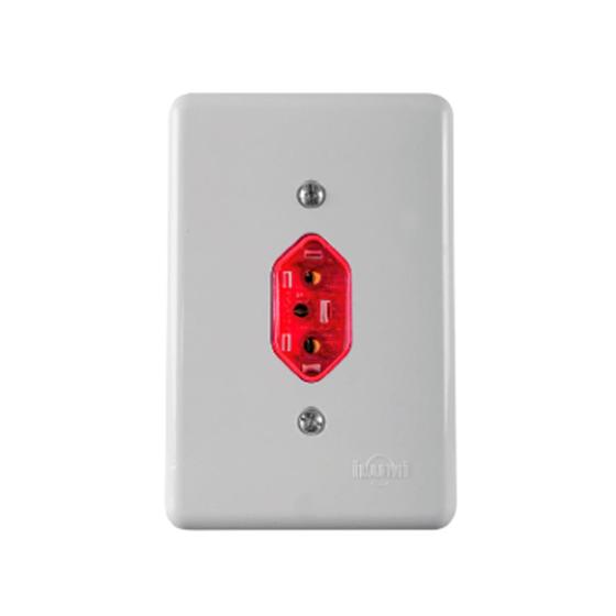 Imagem de Tomada Com Placa 2P T 250V 20A 4X2 20143 ALUMI