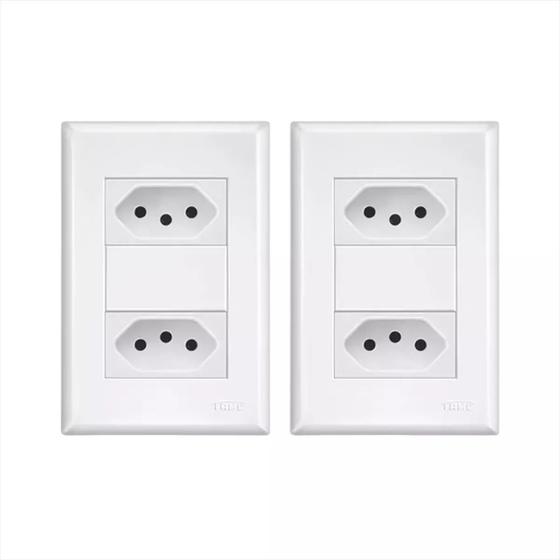 Imagem de Tomada Dupla 2p+t / 250v / 20 Ampères Fame Evidence - 2 Und