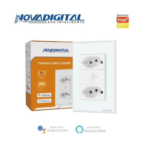 Imagem de Tomada Dupla Zigbee 10A e 20A