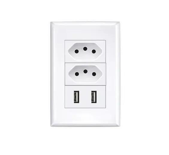 Imagem de Tomada Espelho Usb De Parede