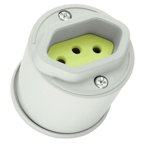 Imagem de Tomada Externa 2P+T 10a Cinza Radial 1801.181