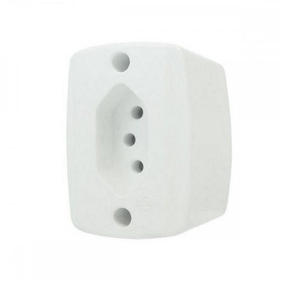 Imagem de Tomada Externa Ilumi 2P+T. 20A Retangular 16517 ./ Kit Com 10 Peças