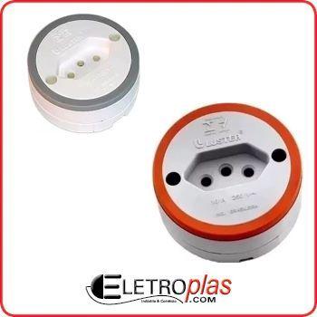 Imagem de Tomada Externa Redonda V-81 10 Amperes Padrão NBR