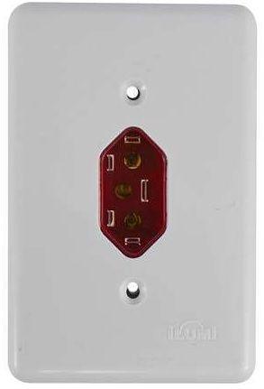 Imagem de Tomada fixa emb bip 2p+t20a - 250v - vermelho c/pl 4x2 - stylus ilumi
