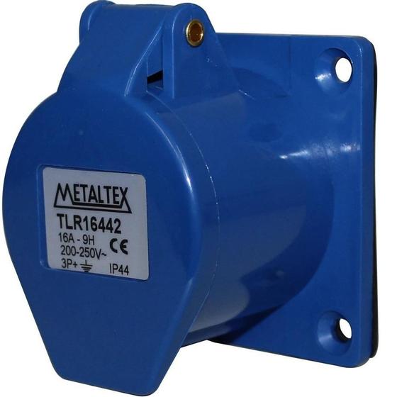 Imagem de Tomada Industrial 16A 220/240V ul Tlr16442 Metaltex