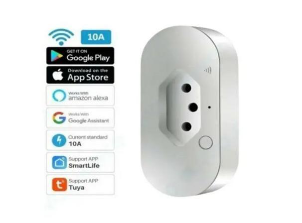 Imagem de Tomada Inteligente Smart Wifi Google Home Alexa Automacao 10A