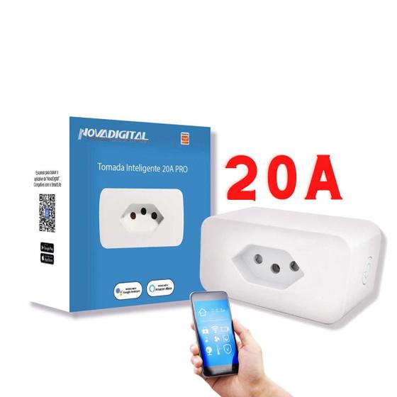 Tomada Inteligente Smart Wifi Google Home Alexa Automacao 20A Menor preço em Tomada Inteligente Smart Wifi Google Home Alexa Automacao 20A