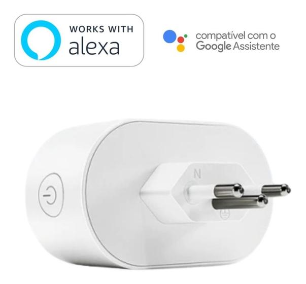 Imagem de Tomada Inteligente Smart Wifi Google Home Alexa Automação