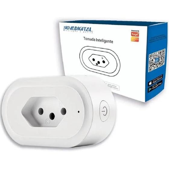 Imagem de Tomada Inteligente Wifi Novadigital 16A Medidor Consumo