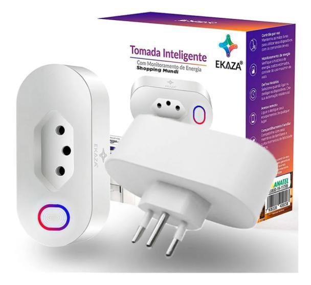 Imagem de Tomada Inteligente Wifi Smart 16A App Alexa Google Home EKNX-T005