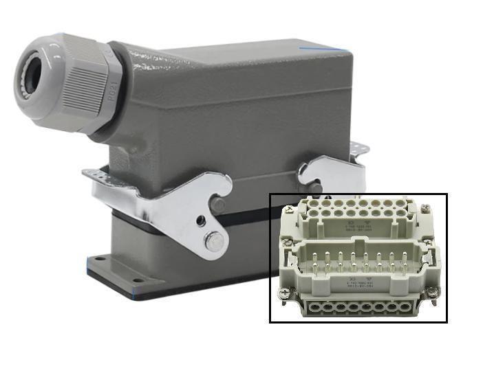 Imagem de Tomada Multipolar 16 Polos + Terra 16A 500V / Macho E Fêmea