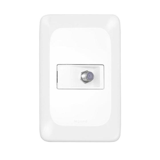 Imagem de Tomada Pial Pop para Antena de Tv com Placa 4X2