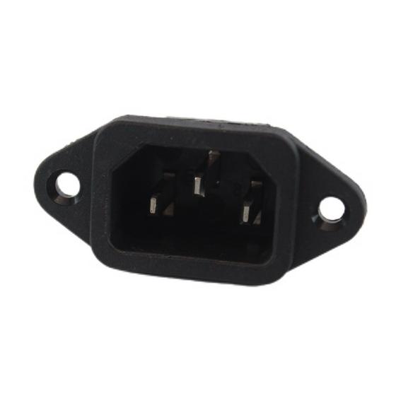 Imagem de Tomada Preta Conector 10A 250v TB-569 Arsolcomp