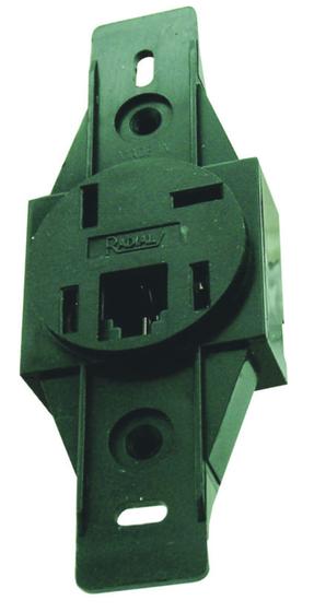 Imagem de Tomada Telefone Padrão + Modular Sem Placa Prata Radial