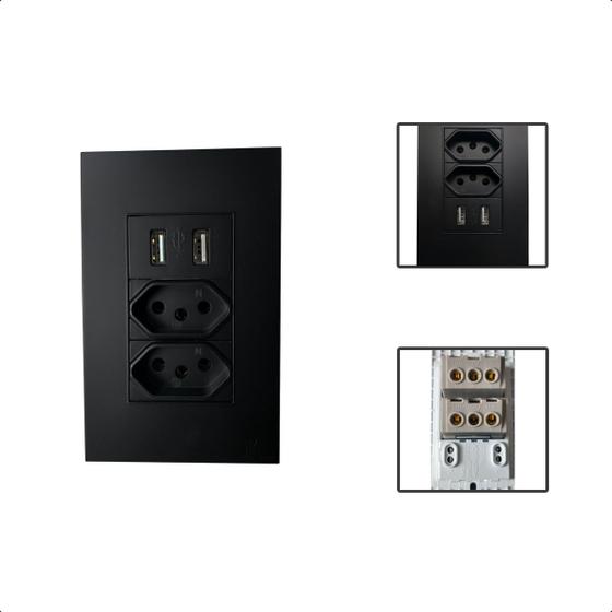 Imagem de Tomada USB De Parede Bivolt 2.1A 5V