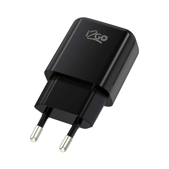 Imagem de Tomada USB I2GO Preta para Celular