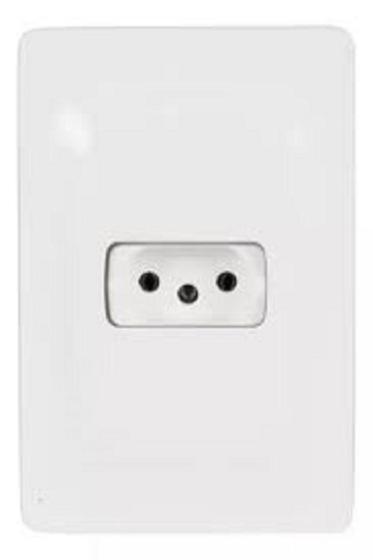 Imagem de Tomada zeffia 2p+t 10a com placa pial legrand