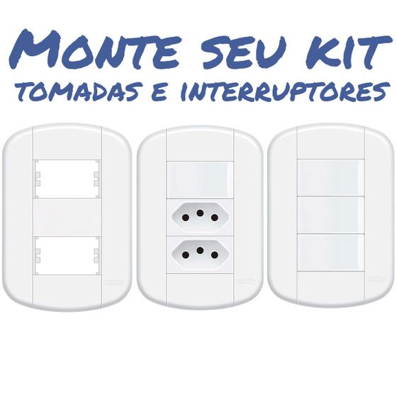 Tomadas 10A/20A Interruptores Paralela/Simples Placa Cega Linha Blanc Parafuso - fame Imagem de Tomadas 10A/20A Interruptores Paralela/Simples Placa Cega Linha Blanc Parafuso
