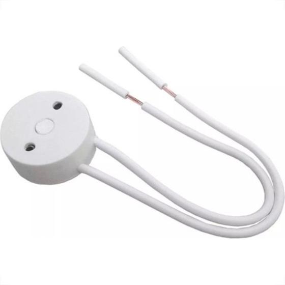 Imagem de Tomadinha Com Rabicho Para Lampada Fluorescente Flp Com 20 Pecas - Kit C/20 Pecas