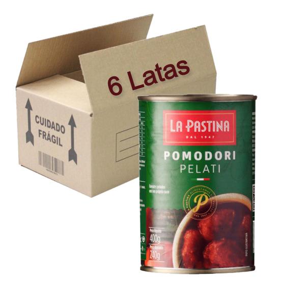 Imagem de Tomates Pelados La Pastina 400g (6 latas)