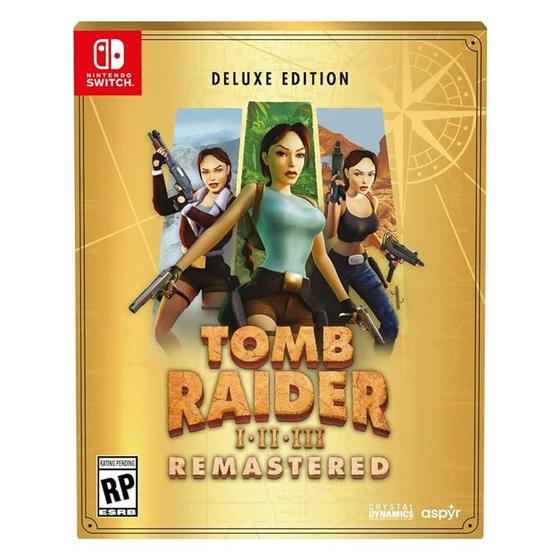 Imagem de Tomb Raider I, II e III Remastered Deluxe Edition - Switch