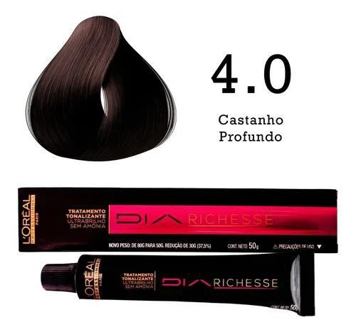 Tonalizante 4.0 Castanho Profundo Diarichesse L'Oréal Professionnel Menor preço em Tonalizante 4.0 Castanho Profundo Diarichesse L'Oréal Professionnel
