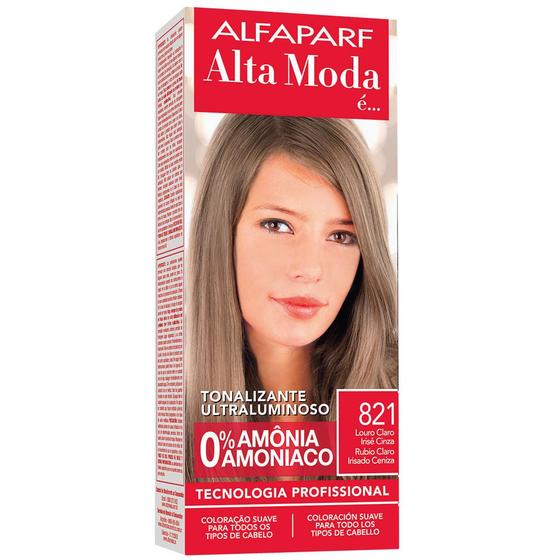 Imagem de Tonalizante Alta Moda Louro Claro Irisé Cinza 8.21