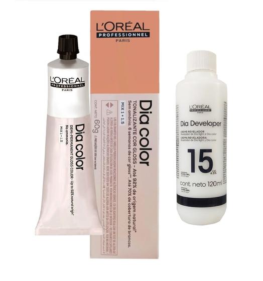 Imagem de Tonalizante Dia Color 5.4 + Cr Revelador 15vol 120ml Loreal