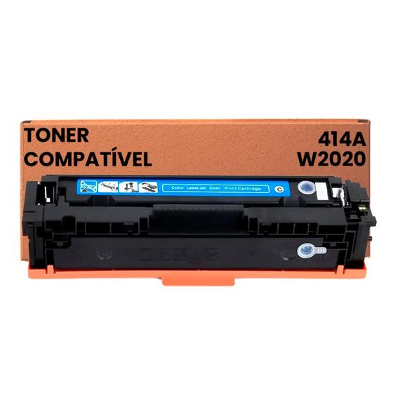 Imagem de Toner Cf414a W2021a Ciano C/ Chip Compatível M454dw M479fdw