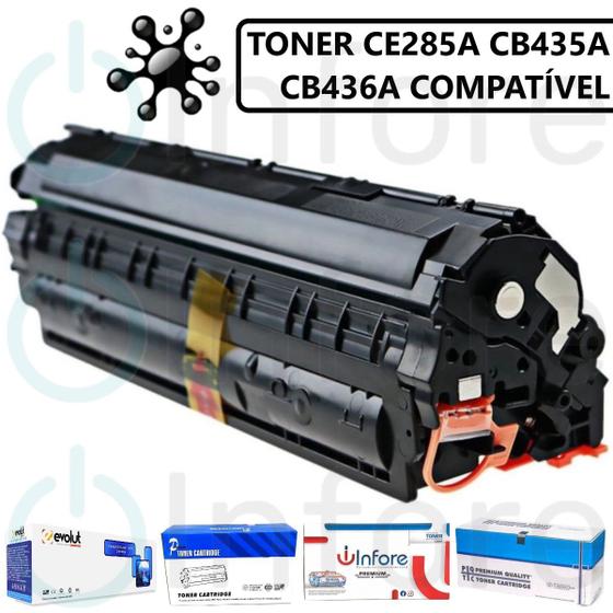 Imagem de Toner Compativel CE285a  Cb435a Cb436a ce285a 85a Universal  P1102  P1102W  M1132  M1212  M1210