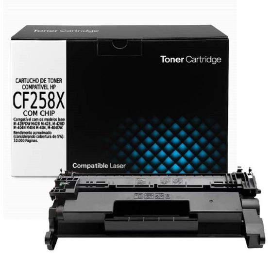 Imagem de Toner Compatível CF258x 58x para M404DW M428DW com chip