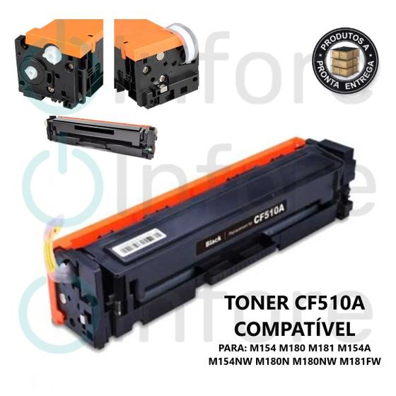 Imagem de Toner Compatível Cf510a preto cf510 CF510a  M180  M154 Black