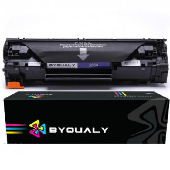 Imagem de Toner Compatível Com Impressoras HP Laser Jet Pro CE285A M1212NF  M1132 e P1102W Impressão Preta Até 1.600 Páginas Byqually Alta Qualidade