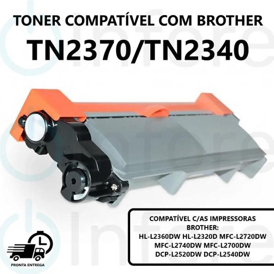 Imagem de Toner Compatível com TN2370 TN2340 TN660 tn2370 tn2340