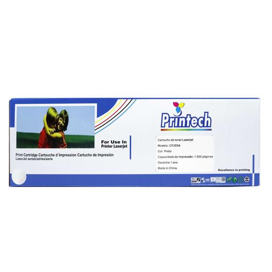 Toner Compatível HP CF283A Printech 1.500 páginas Menor preço em Toner Compatível HP CF283A Printech 1.500 páginas