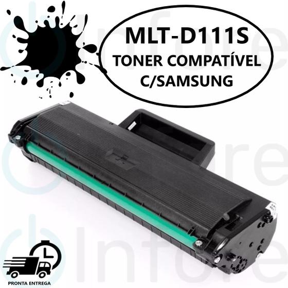 Imagem de Toner Compatível Mlt D111SPreto Para Impressora M2070w M2020w M2070 M2020