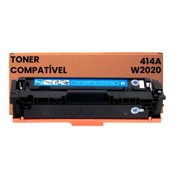 Imagem de Toner Compativel P/ Uso 414a W2021 M454 M479 Ciano Com Chip