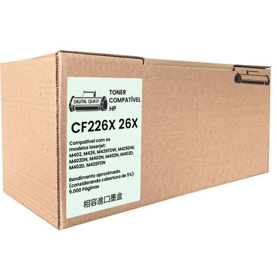 Imagem de Toner Compatível P/ Uso Em Hp 26x Cf226x M402 M426 226x 9k