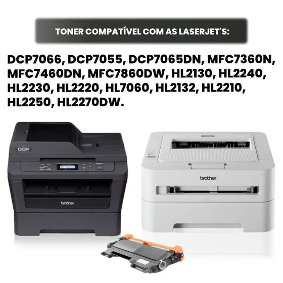 Imagem de Toner Compatível Para Brother Dcp-7065dn Mfc-7360n Mfc-7860 tn450 compatível
