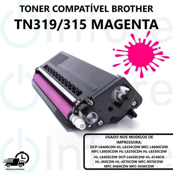 Imagem de Toner Compatível TN319 TN315 M para Impressora 8400 8350 8850 8350 8450 4140 4570 9970 9460 9560