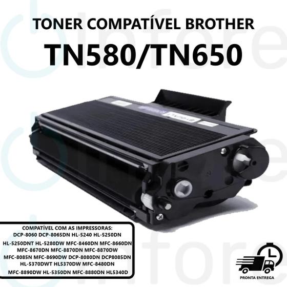 Imagem de Toner Compatível TN650 TN580 para 8670 8870 8085 8690 8080 5370 8480 8890 5350