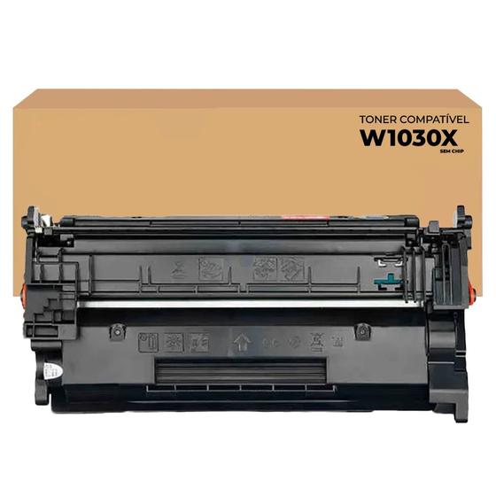 Imagem de Toner Compatível W1030 W1030X para uso impressora MFP 4104W 4104n Sem chip