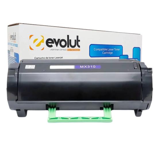 Imagem de Toner Evolut Para Lexmark, 10K, Preto - MX310H