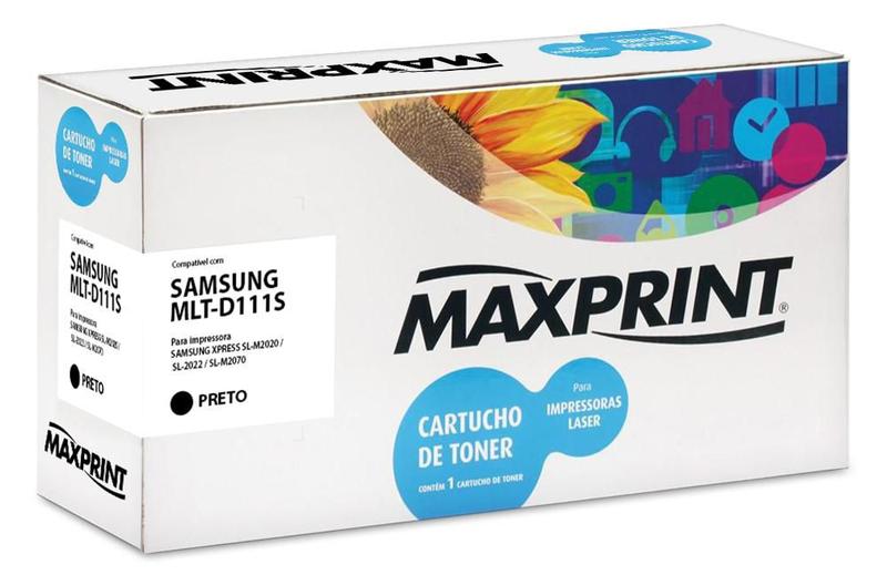 Imagem de Toner Maxprint 5615291 compatível com Samsung MLT-D111S Preto