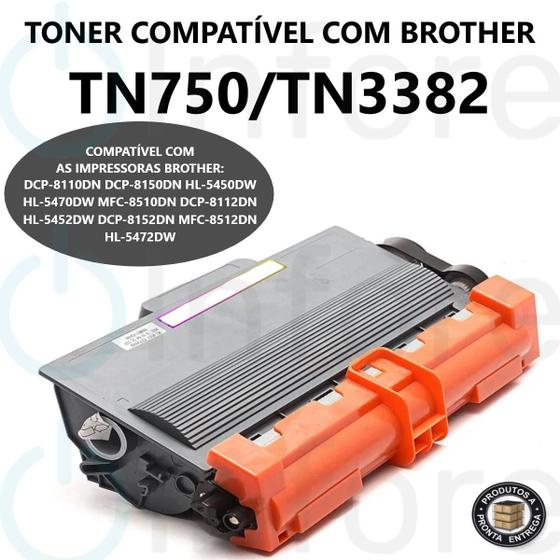 Imagem de Toner para 8110 8150 5450 5470 8510 8112 5452 5472 8152 8512  TN750 TN3382 TN332 Compatível