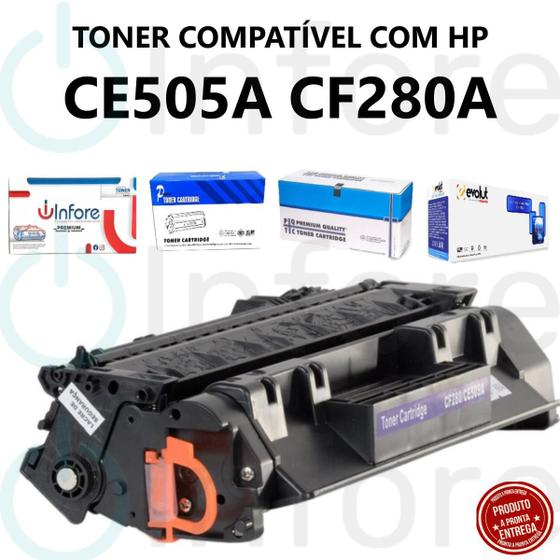 Imagem de Toner Premium Compatível com CF280 CE505A P2035 P2050 P2055 Pro 400 M425 M401 M401n M425dn