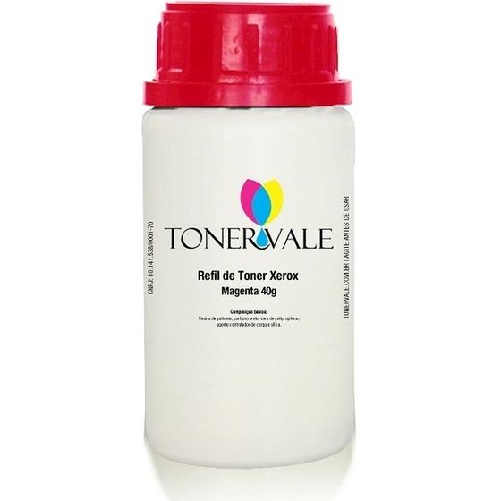 Imagem de Toner Refil TankFull Para Xerox Phaser 6500 6505 6500N 6505N - 106R01595 Magenta de 40g