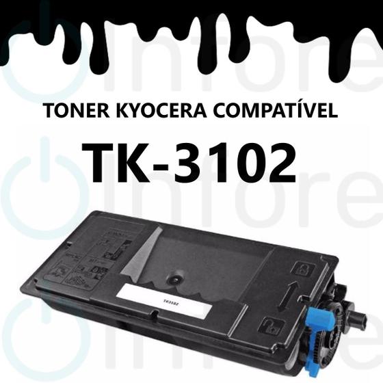 Imagem de Toner Tk3102 Fs2100 FS 2100 Ecosys Compatível Kyo cera Para  M3040DN M3540DN M3540IDN TK 3102 Preto